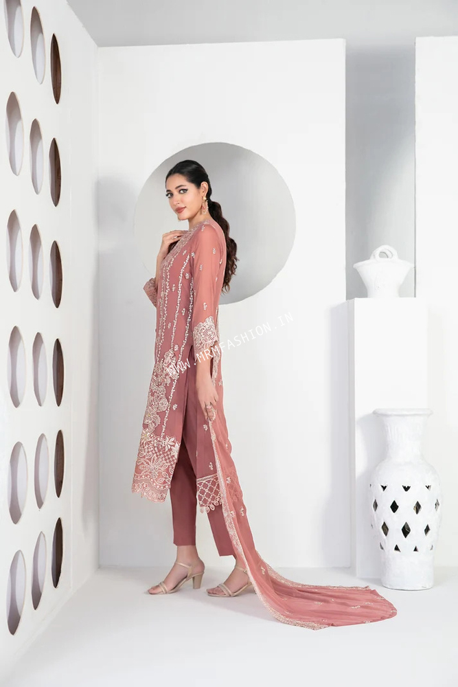 Ek Nayi Dastaan Vol-2 Embroidered Semi Stitched Chiffon By Tawakkal | D-4762 - Image 2