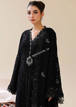 Bahaar Semi Stitched Chiffon By Za Clothes - Original